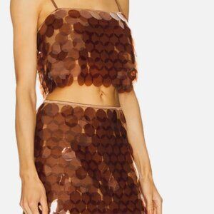 NWT Saylor Griselda Set crop top mini skirt Size XS $242 msrp